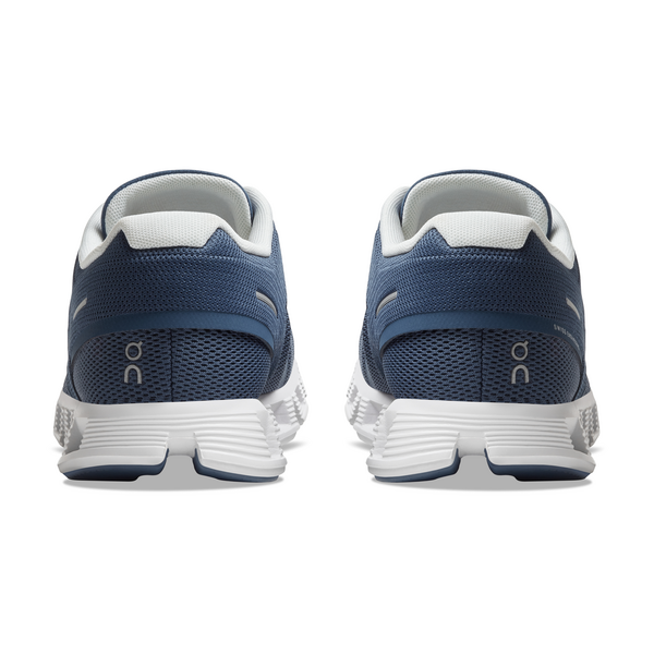 On Women's Cloud 5 Running Shoes - Denim/White