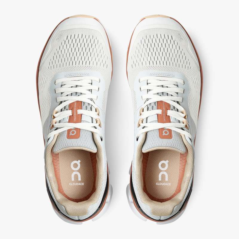 On Women's Cloudace 2 Running Shoes - Glacier/Terracotta