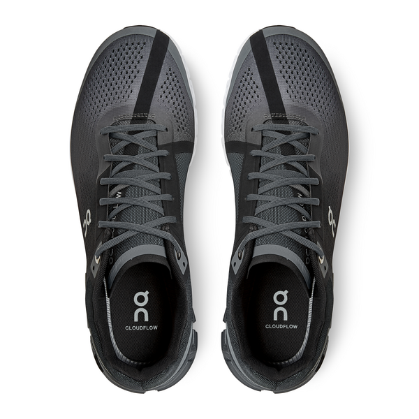 On Men's Cloudflow Running Shoes - Black/Asphalt