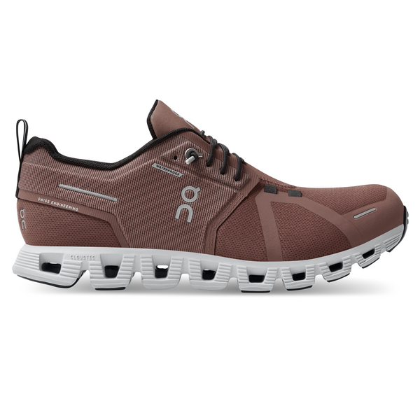 On Women's Cloud 5 Waterproof Running Shoes - Cocoa/Frost
