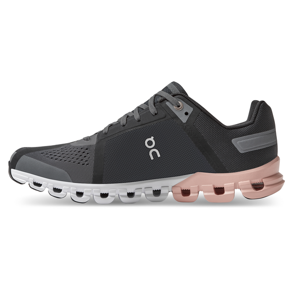 On Women's Cloudflow Wide Running Shoes - Rock/Rose