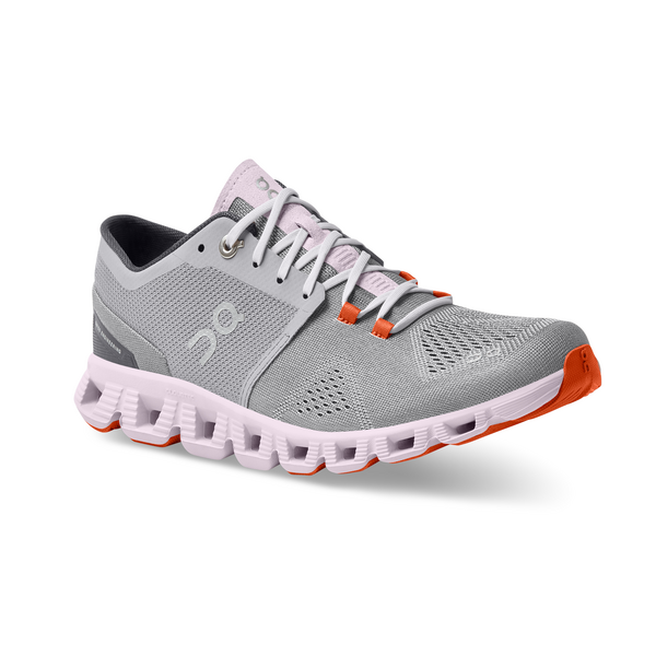 On Women's Cloud X Running Shoes - Alloy/Lily