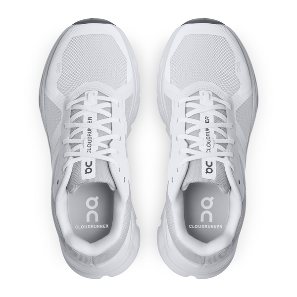On Women's Cloudrunner Running Shoes - White/Frost