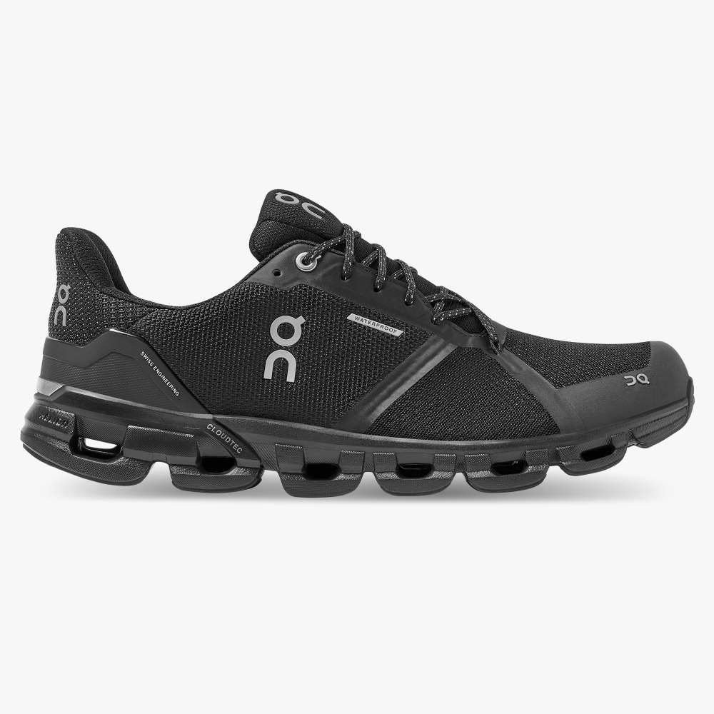 On Women's Cloudflyer Waterproof 2 Running Shoes - Black/Lunar