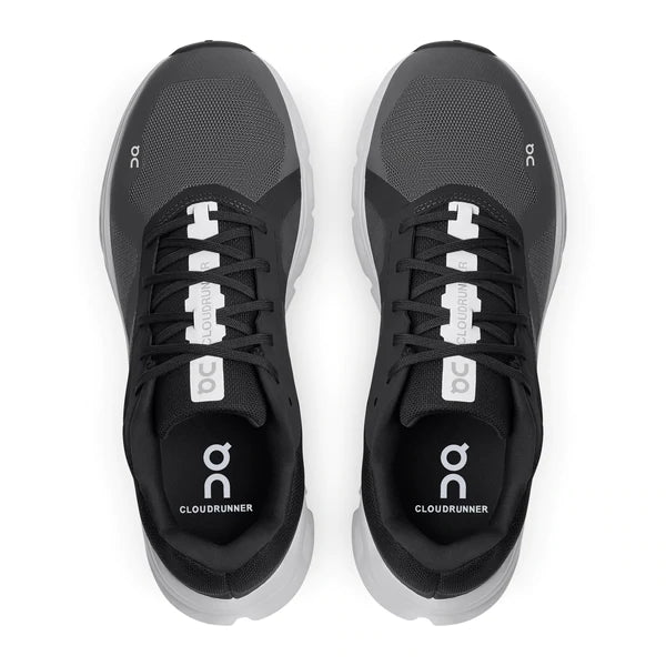 On Men's Cloudrunner Wide Running Shoes - Eclipse/Frost