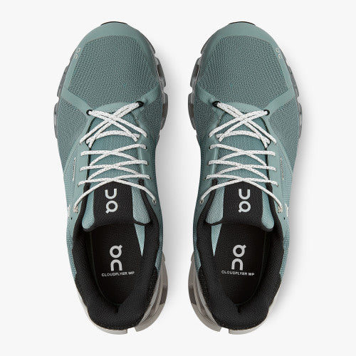 On Men's Cloudflyer Waterproof 2 Running Shoes - Sea/Glacier