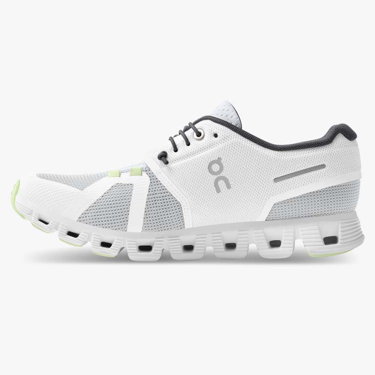 On Women's Cloud 5 Push Running Shoes - White/Oasis