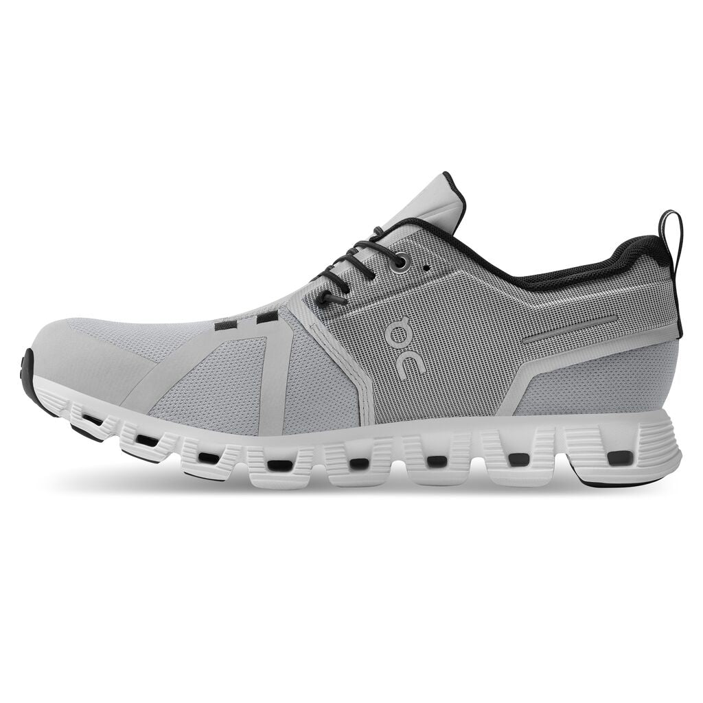 On Women's Cloud 5 Waterproof Running Shoes - Glacier/White