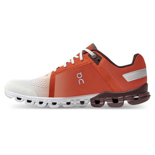 On Women's Cloudflow Running Shoes - Rust/White