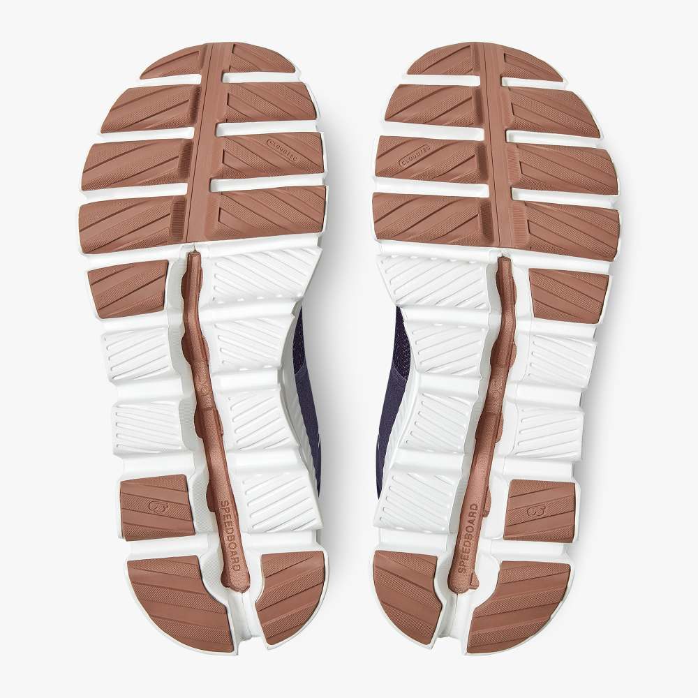 On Women's Cloud Hi Edge Running Shoes - Shark/Ink