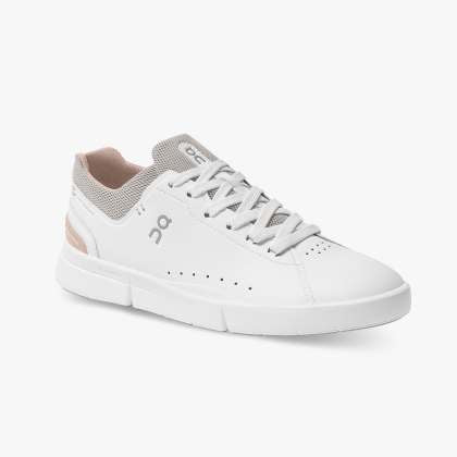 On Women's THE ROGER Advantage Sneakers - White/Rose