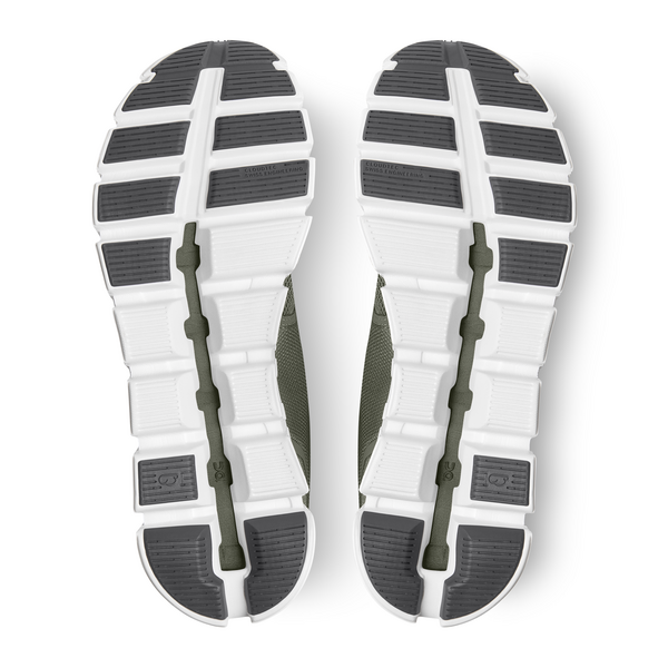 On Men's Cloud 5 Running Shoes - Olive/White