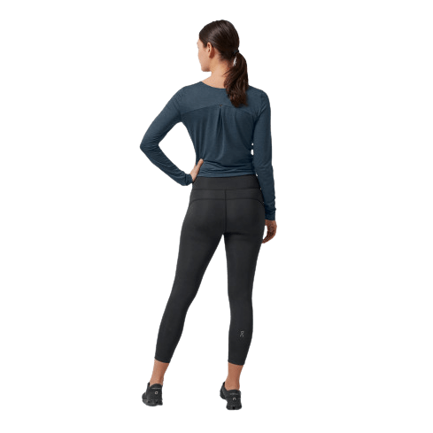 On Running 7/8 Tights in Black - Women's