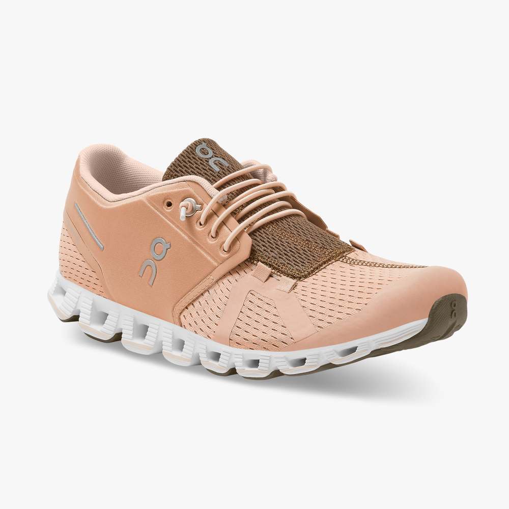On Women's Cloud Running Shoes - Rosebrown/Camo
