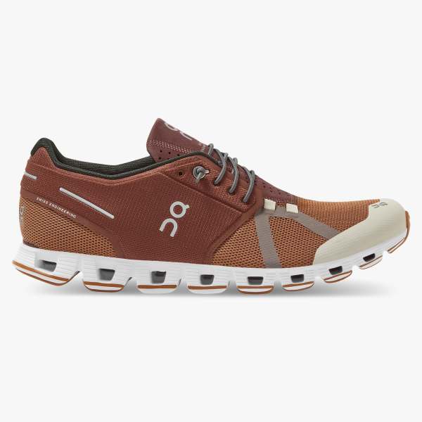 On Men's Cloud 70 | 30 Running Shoes - Brick/Pecan