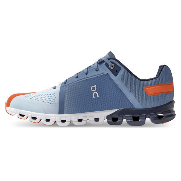 On Men's Cloudflow Running Shoes - Lake/Flare
