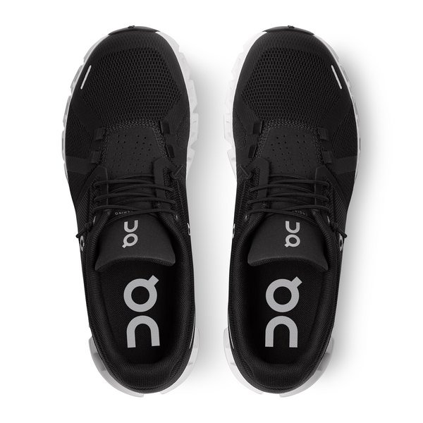 On Women's Cloud 5 Running Shoes - Black/White