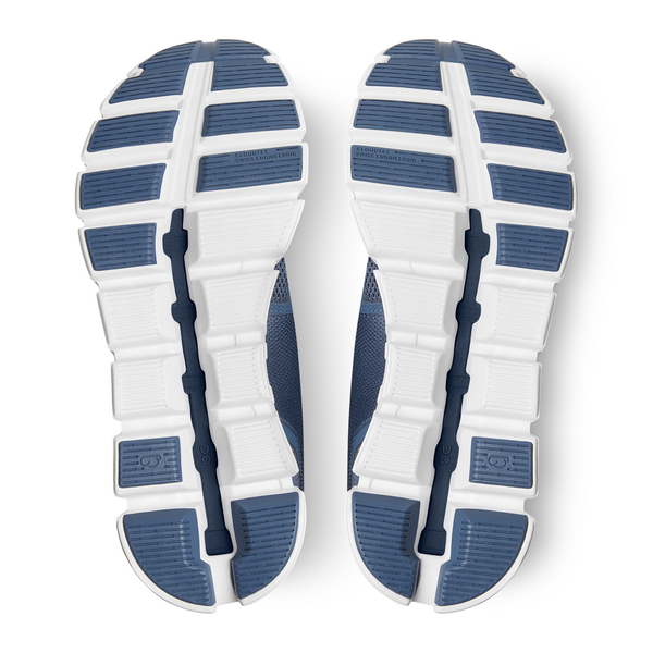 On Women's Cloud 5 Running Shoes - Denim/White