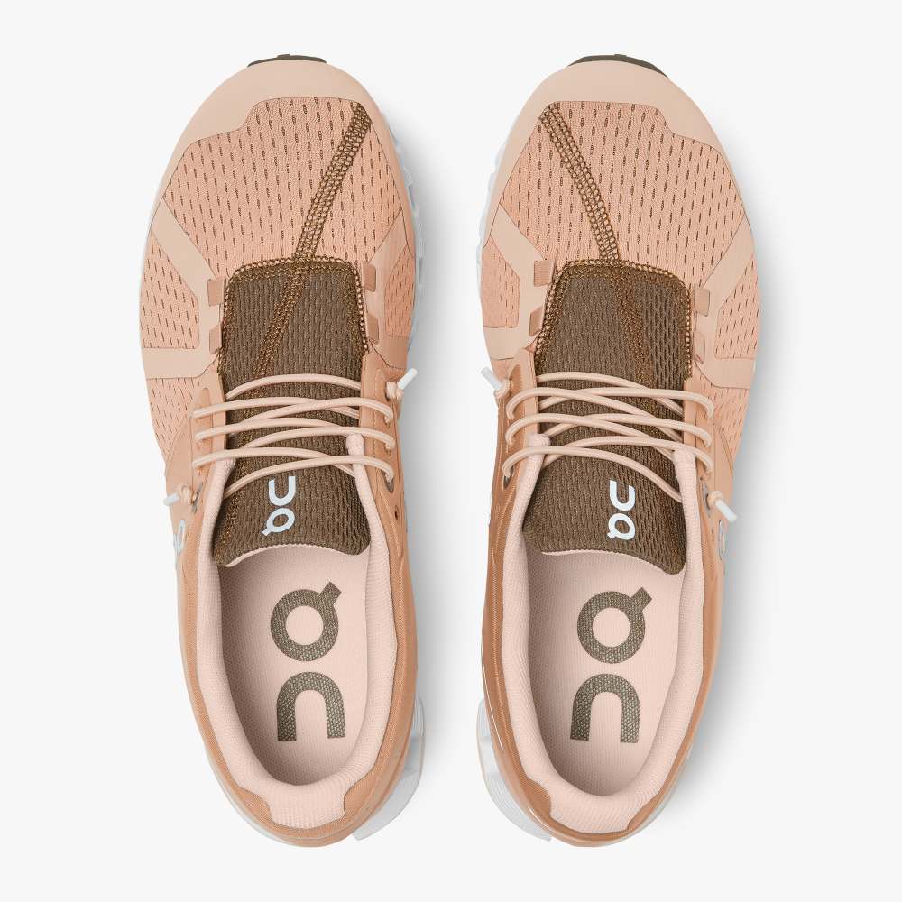 On Women's Cloud Running Shoes - Rosebrown/Camo