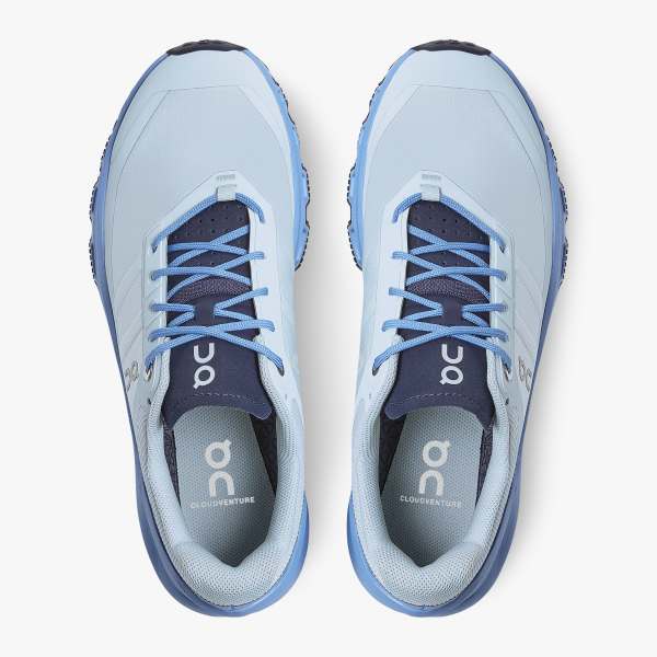 On Women's Cloudventure 3 Trail Running Shoes - Arctic/Marina