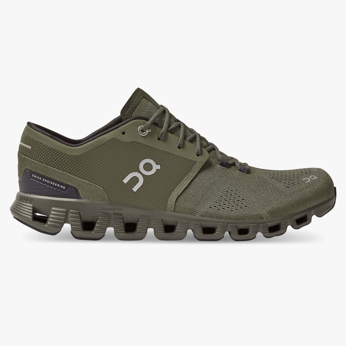On Men's Cloud X Running Shoes - Olive/Fir