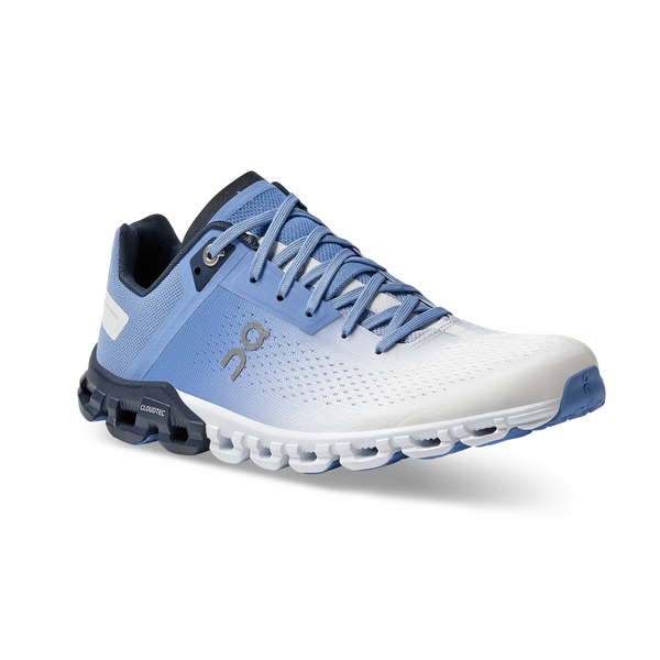 On Women's Cloudflow Running Shoes - Marina/White