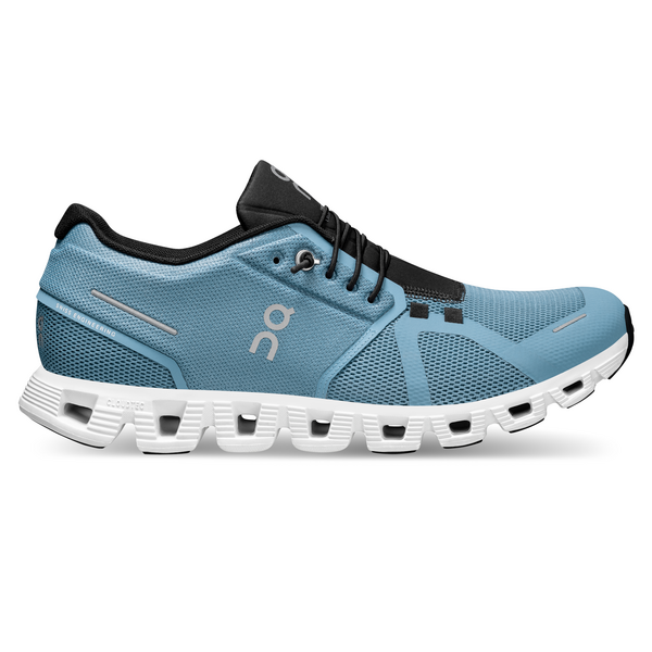 On Men's Cloud 5 Running Shoes - Niagara/Black