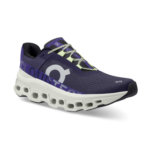 On Men's Cloudmonster Running Shoes - Acai/Aloe