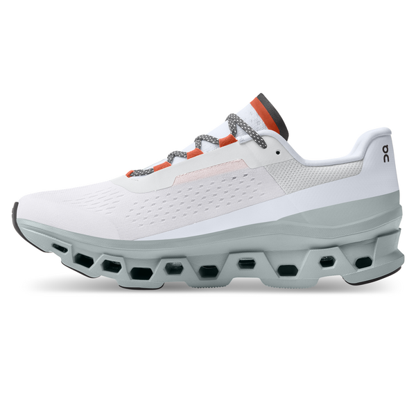 On Men's Cloudmonster Running Shoes - Frost/Surf