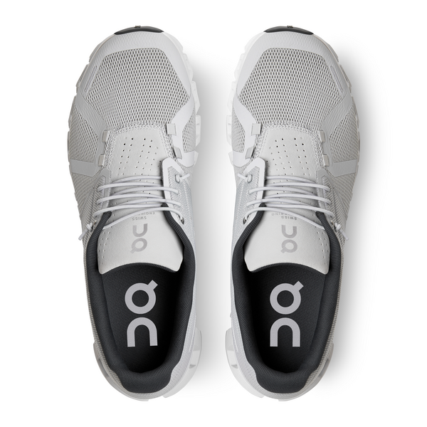 On Men's Cloud 5 Running Shoes - Glacier/White