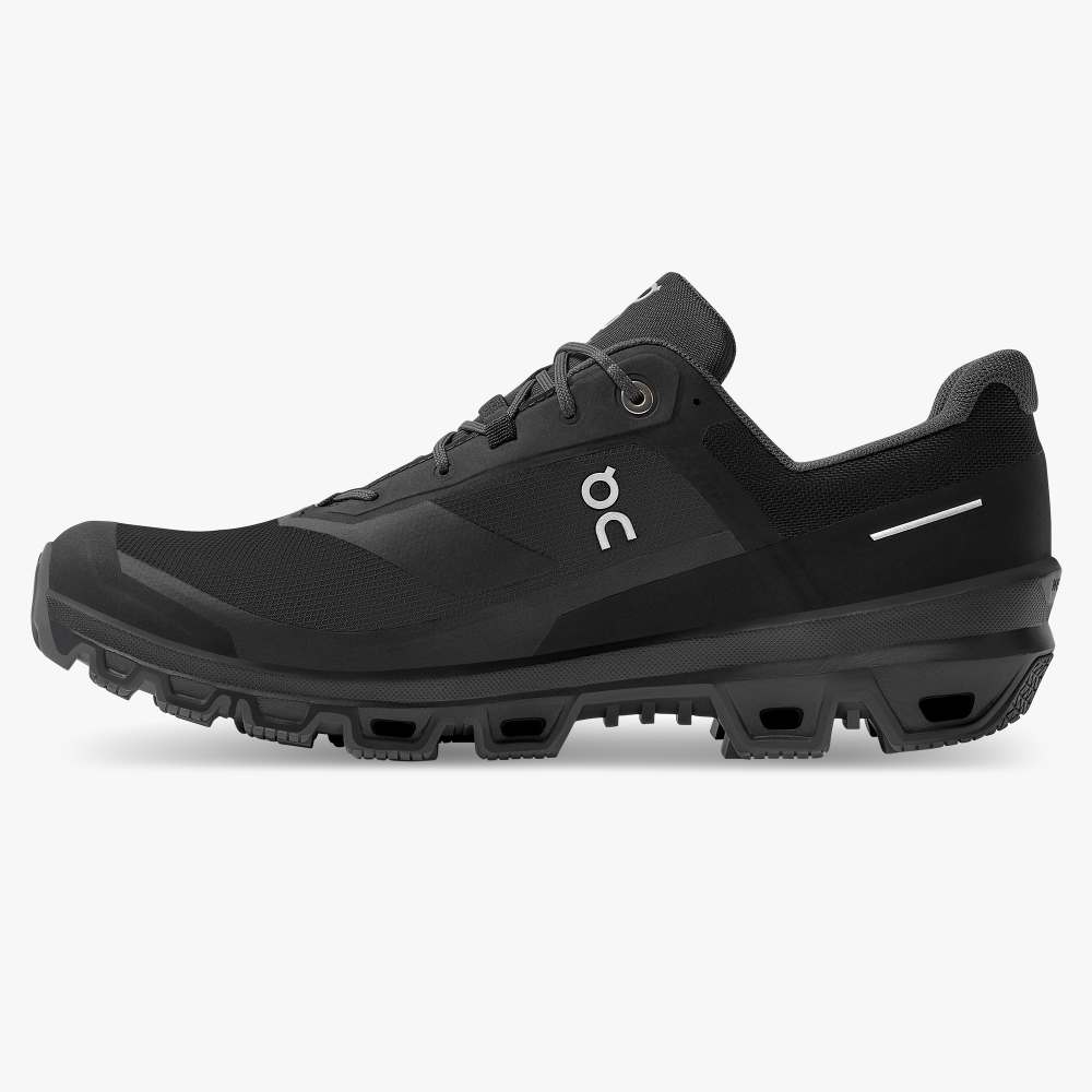 On Men's Cloudventure Waterproof 3 Trail Running Shoes - Black