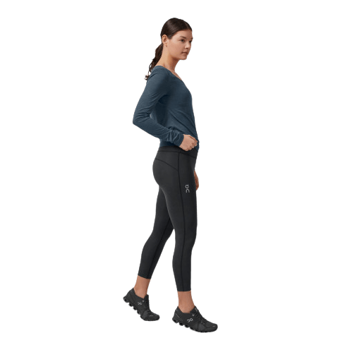 On Running 7/8 Tights in Black - Women's