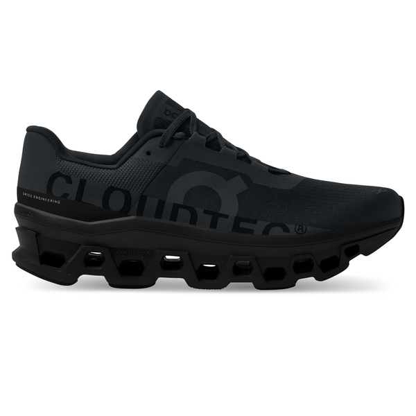 On Men's Cloudmonster Running Shoes - All Black