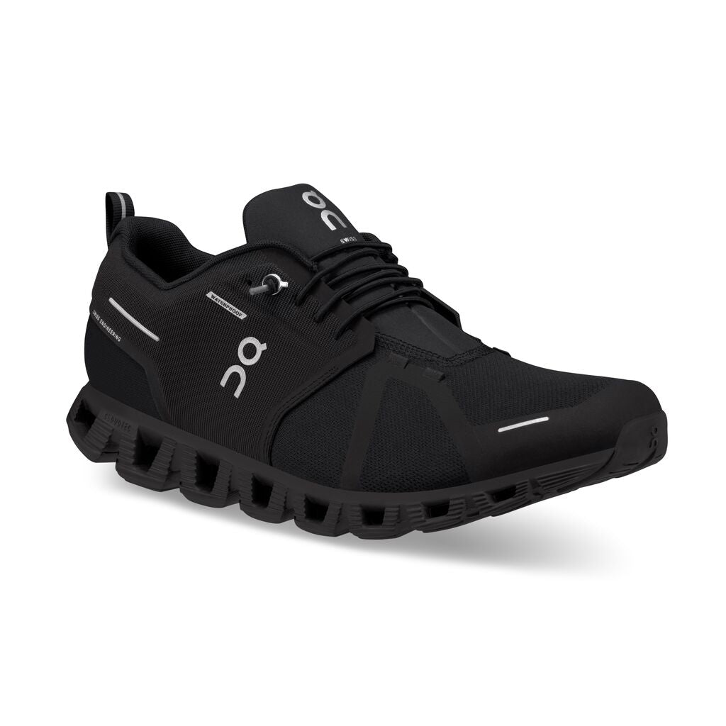 On Men's Cloud 5 Waterproof Running Shoes - All Black
