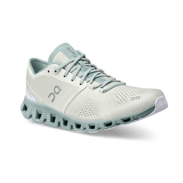 On Women's Cloud X Running Shoes - Aloe/Surf