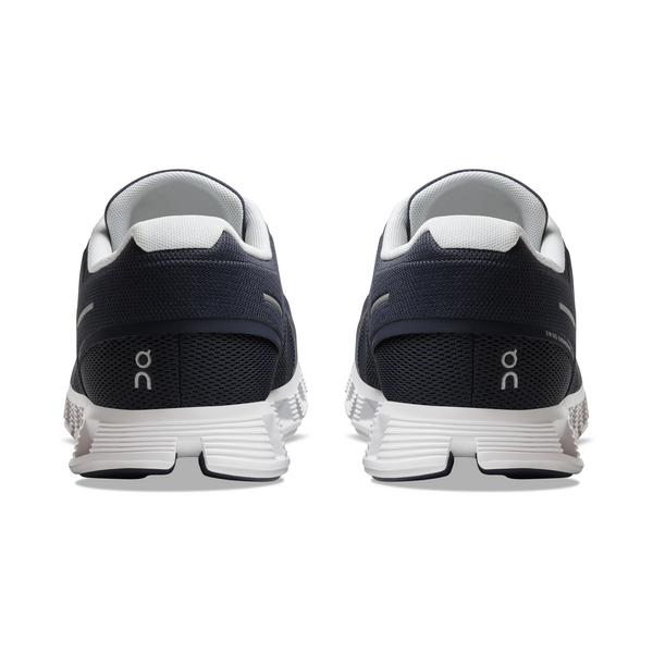 On Men's Cloud 5 Running Shoes - Midnight/White