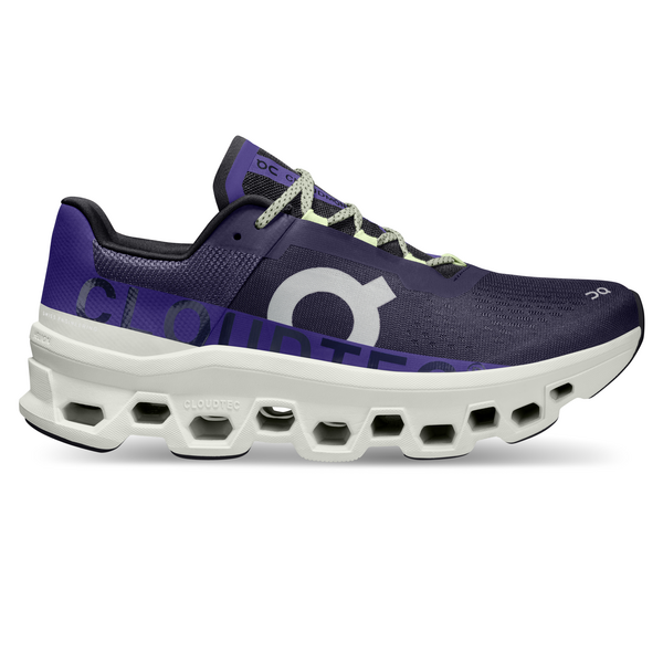 On Men's Cloudmonster Running Shoes - Acai/Aloe