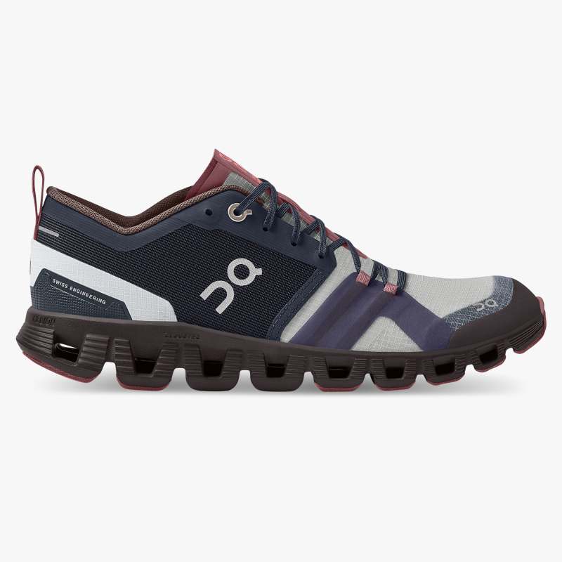 On Women's Cloud X Shift Running Shoes - Ink/Cherry