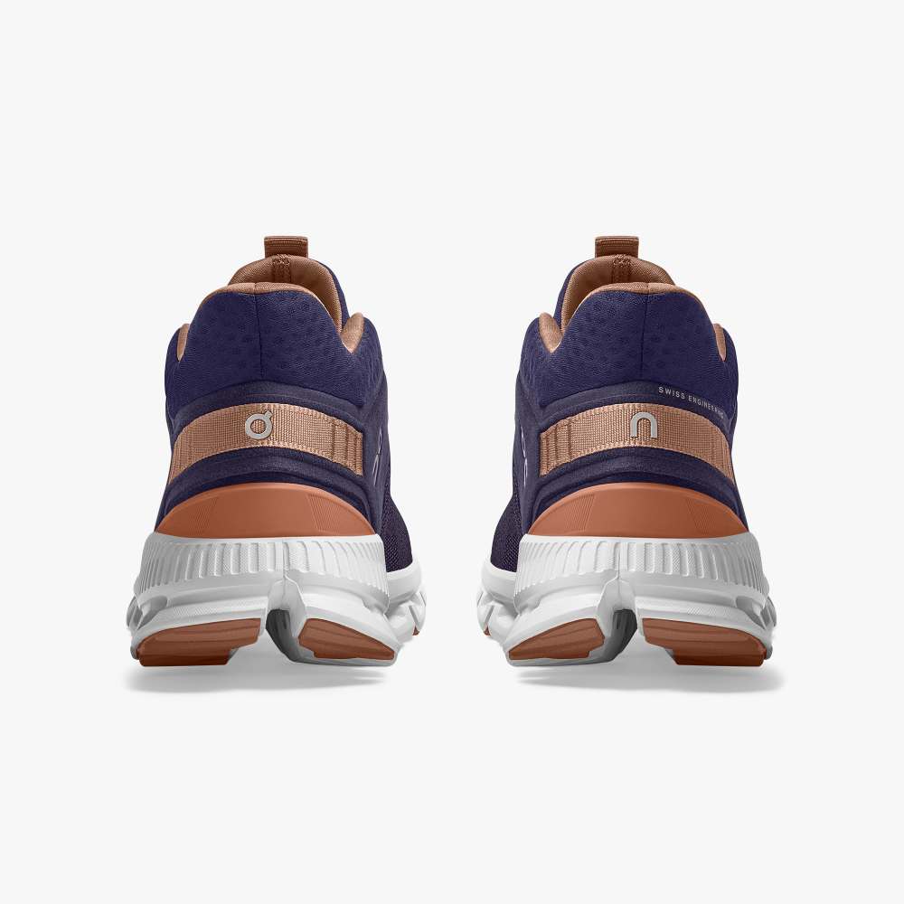 On Women's Cloud Hi Edge Running Shoes - Shark/Ink