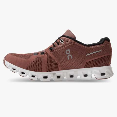 On Women's Cloud 5 Running Shoes - Rust/Black