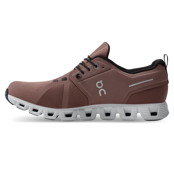 On Men's Cloud 5 Waterproof Running Shoes - Cocoa/Frost