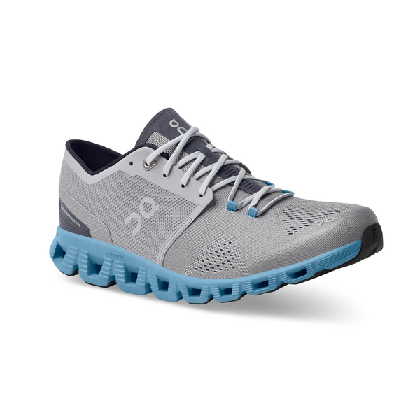 On Men's Cloud X 2 Running Shoes - Alloy/Niagara