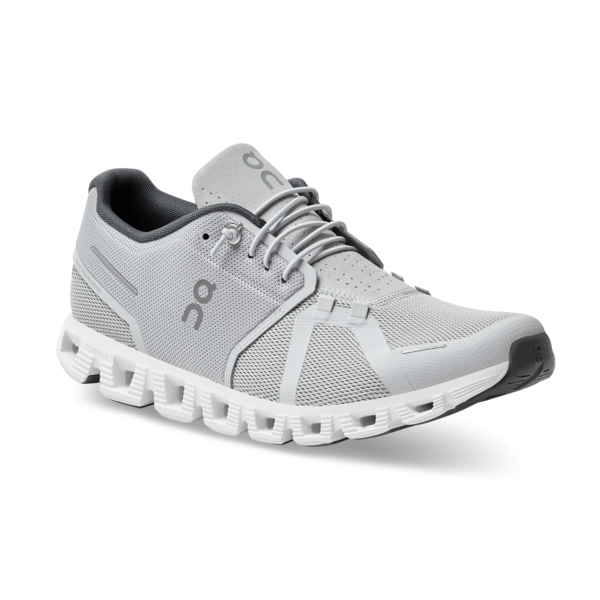 On Men's Cloud 5 Running Shoes - Glacier/White