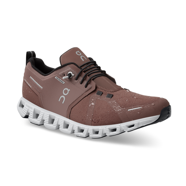 On Women's Cloud 5 Waterproof Running Shoes - Cocoa/Frost
