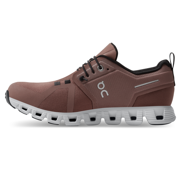 On Women's Cloud 5 Waterproof Running Shoes - Cocoa/Frost