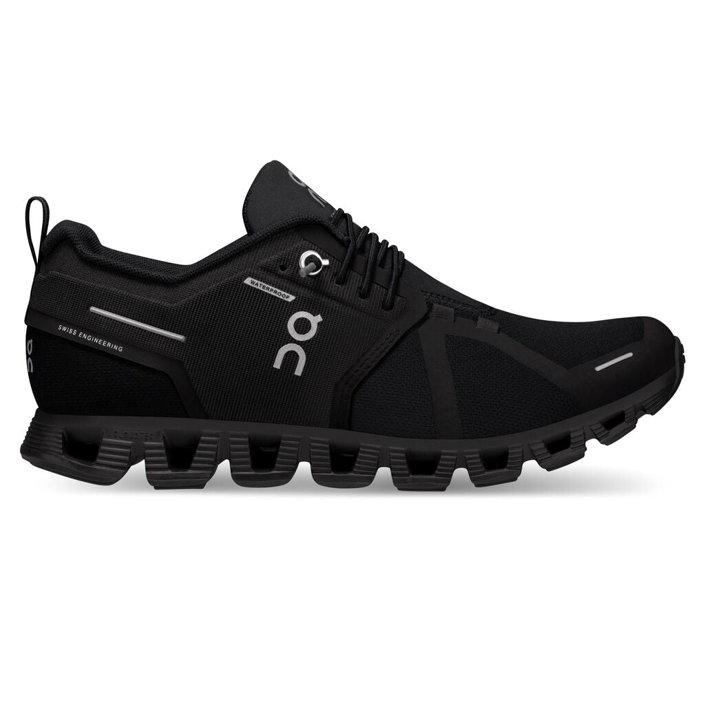 On Women's Cloud 5 Waterproof Running Shoes - All Black
