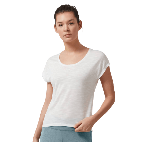 On Running Active Flow T-Shirt in White - Women's