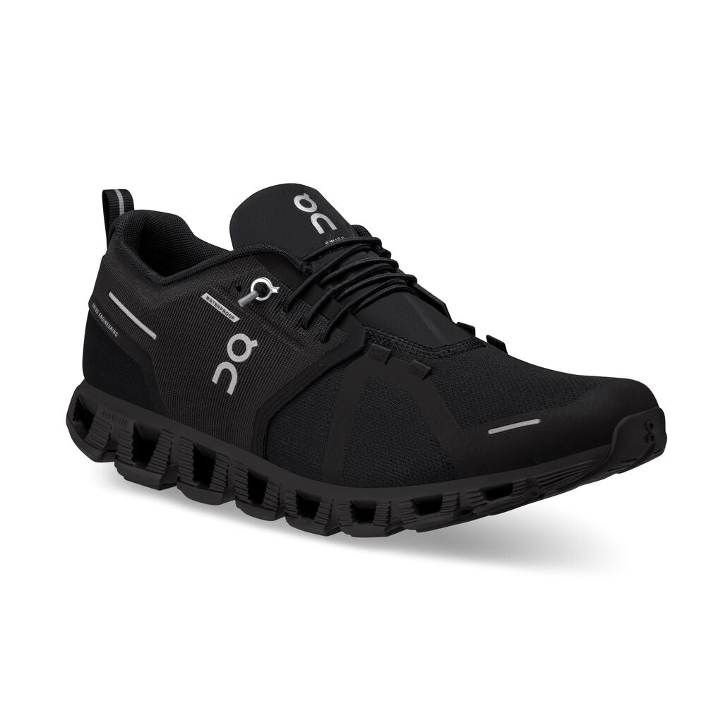 On Women's Cloud 5 Waterproof Running Shoes - All Black