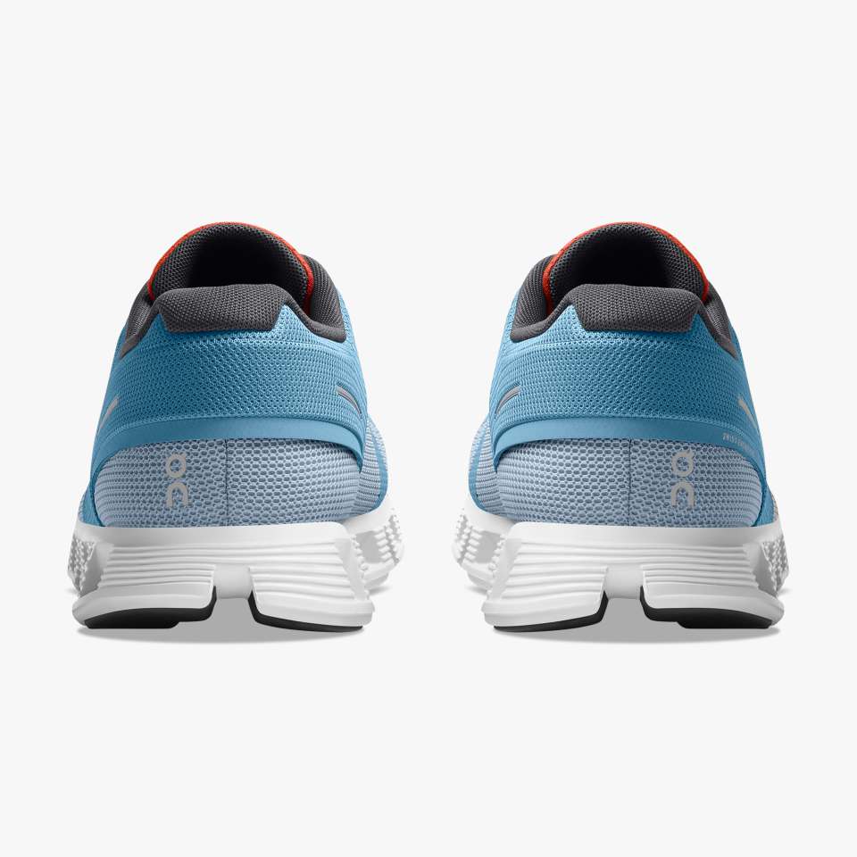 On Men's Cloud 5 Push Running Shoes - Niagara/Chambray