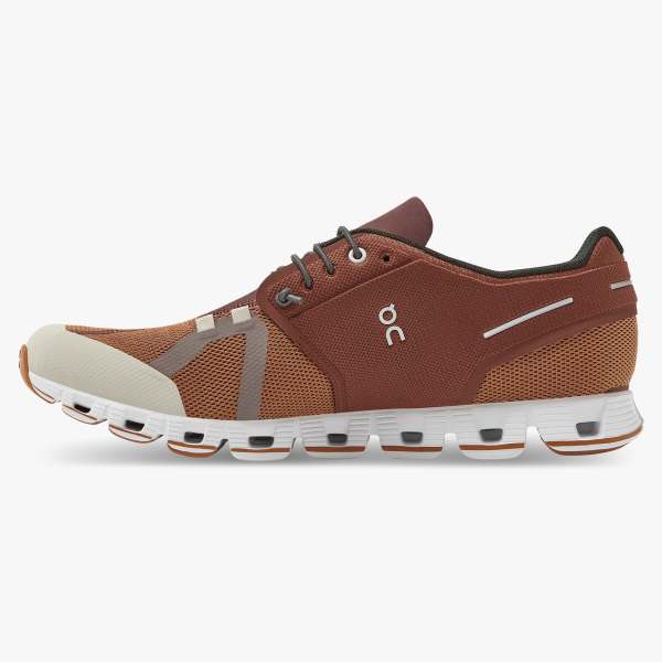 On Men's Cloud 70 | 30 Running Shoes - Brick/Pecan